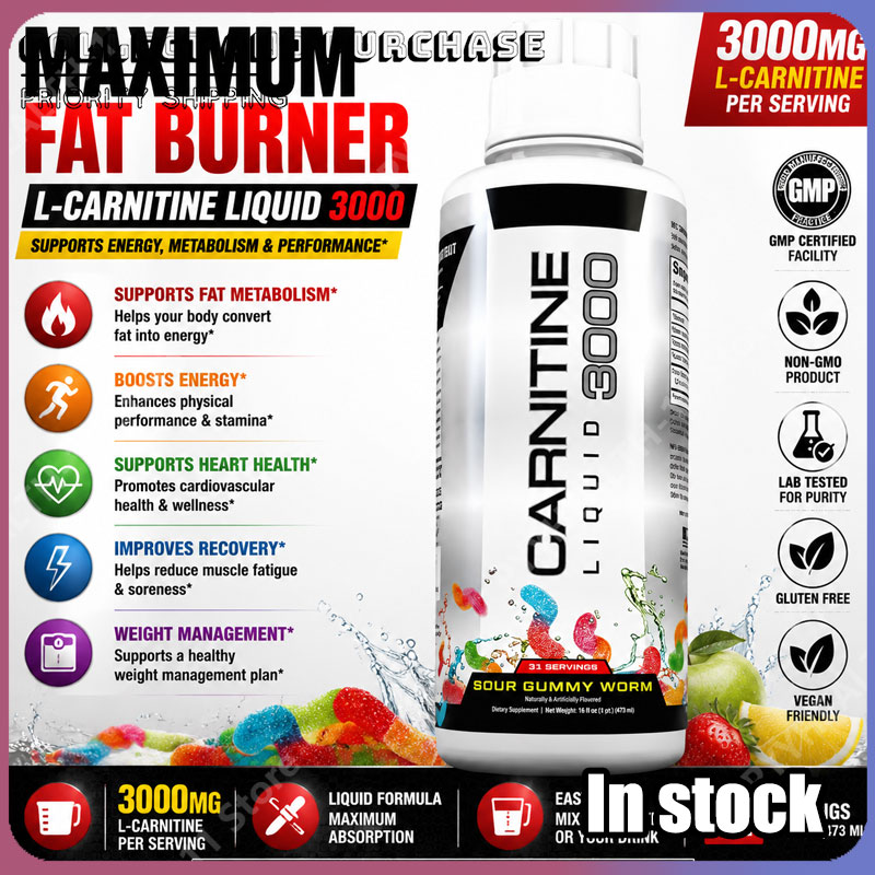 L-Carnitine Liquid - Konsantre Sıvı L-Karnitin Formülü, Egzersiz Enerjisi,