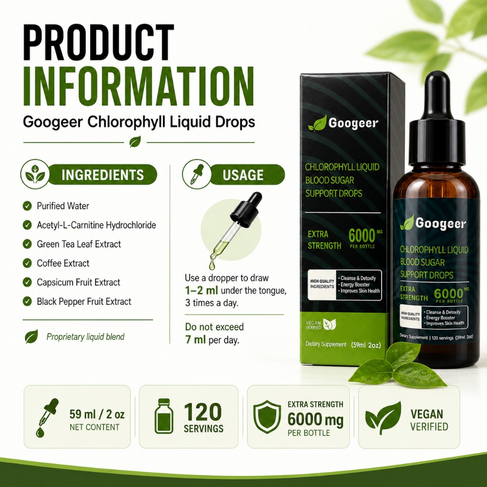Googeer Klorofil Sıvı Damlalar - L-Carnitine Liquid incelemesi ve fiyatı